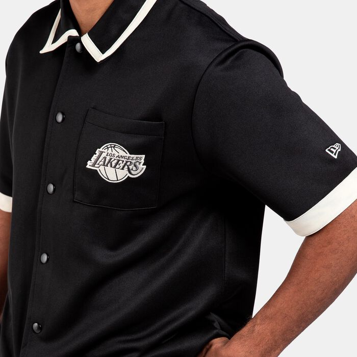 New Era NBA Los Angeles Lakers Lifestyle Revere Shirt Black New Era NBA Los Angeles Lakers Lifestyle Revere Shirt Black image number 3