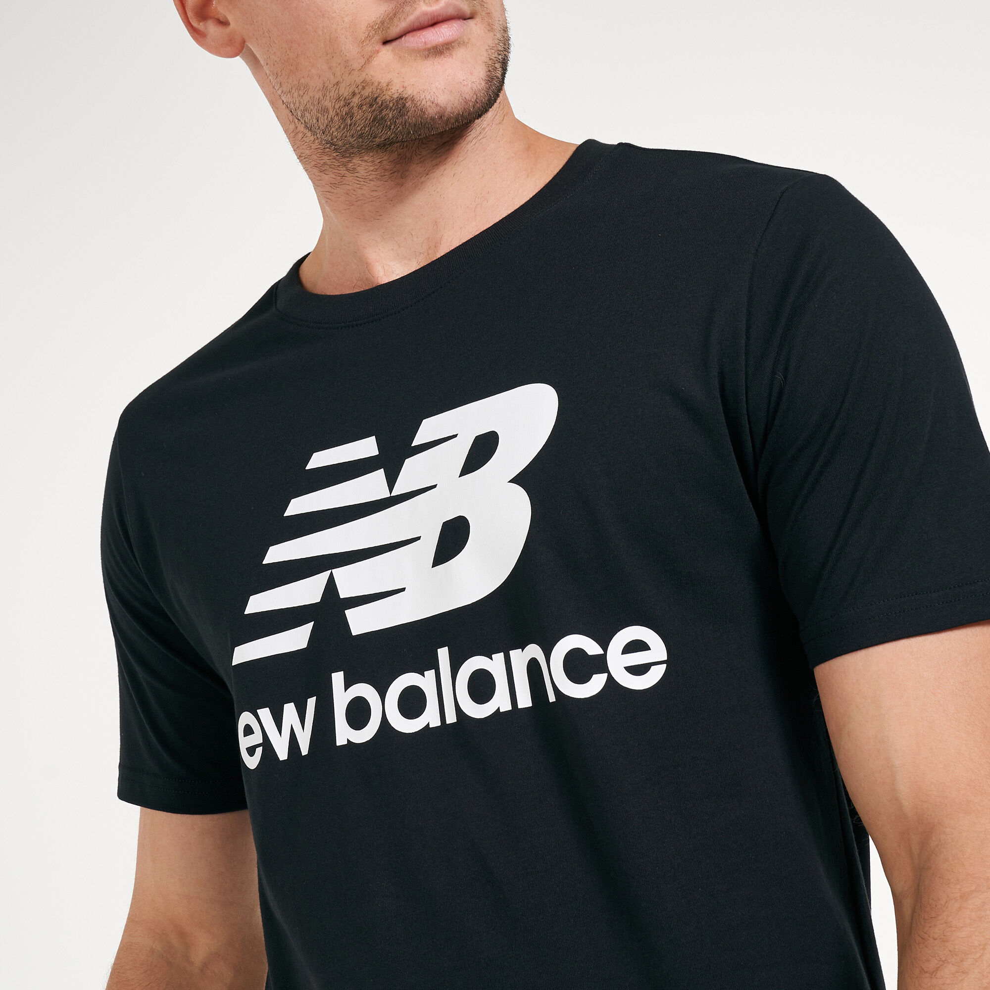 Buy New Balance Men's Essentials Stacked Logo T-Shirt in Saudi Arabia | SSS