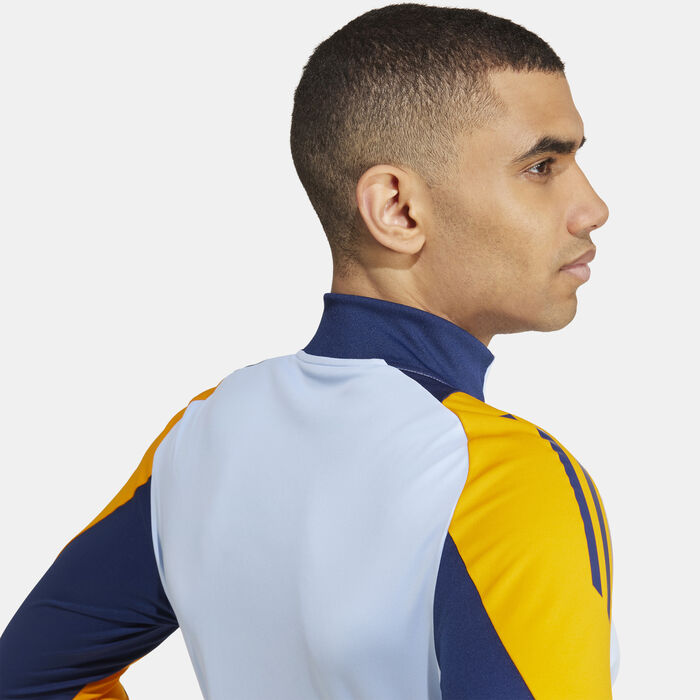 adidas Men's Real Madrid Tiro 24 Competition Training 1/4-Zip Football Top Blue image number 4