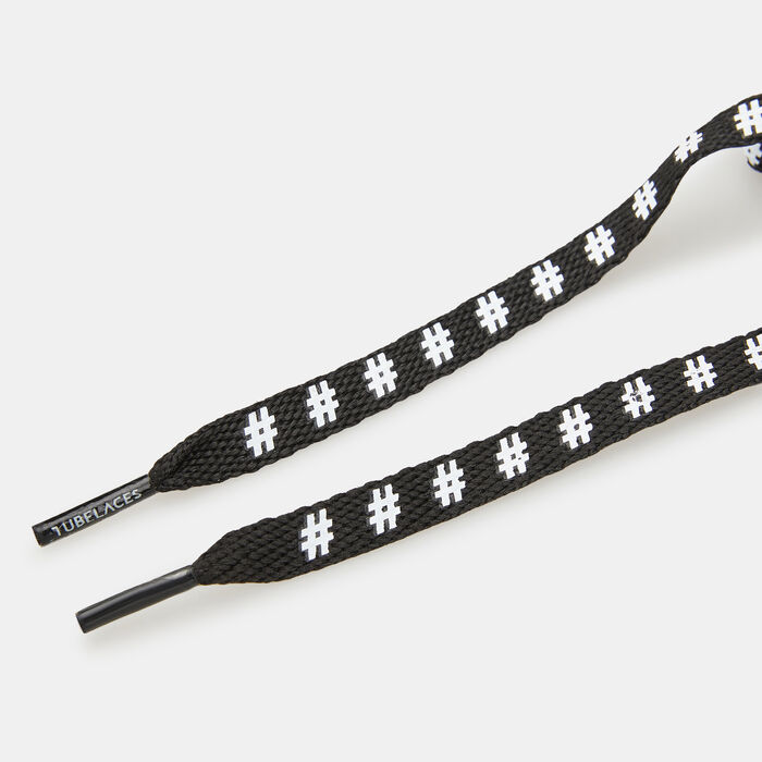 TUBELACES Flat Trill Shoelaces (5 Pieces) Black TUBELACES Flat Trill Shoelaces (5 Pieces) Black image number 2