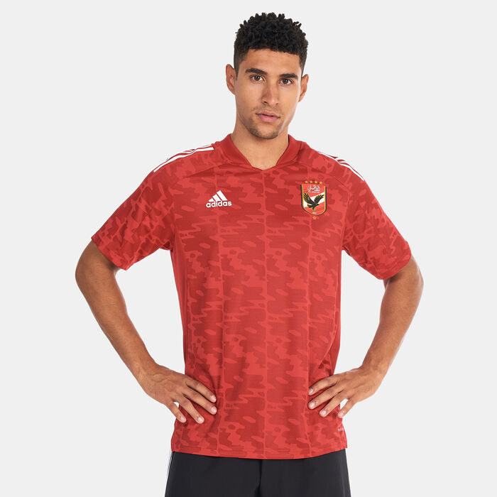 adidas Men's Al Ahly Home Jersey Red adidas Men's Al Ahly Home Jersey Red image number 0