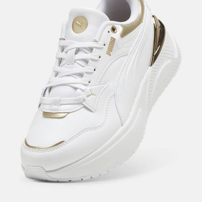 PUMA Women's R78 Disrupt Metallic Dream Shoes White PUMA Women's R78 Disrupt Metallic Dream Shoes White image number 5