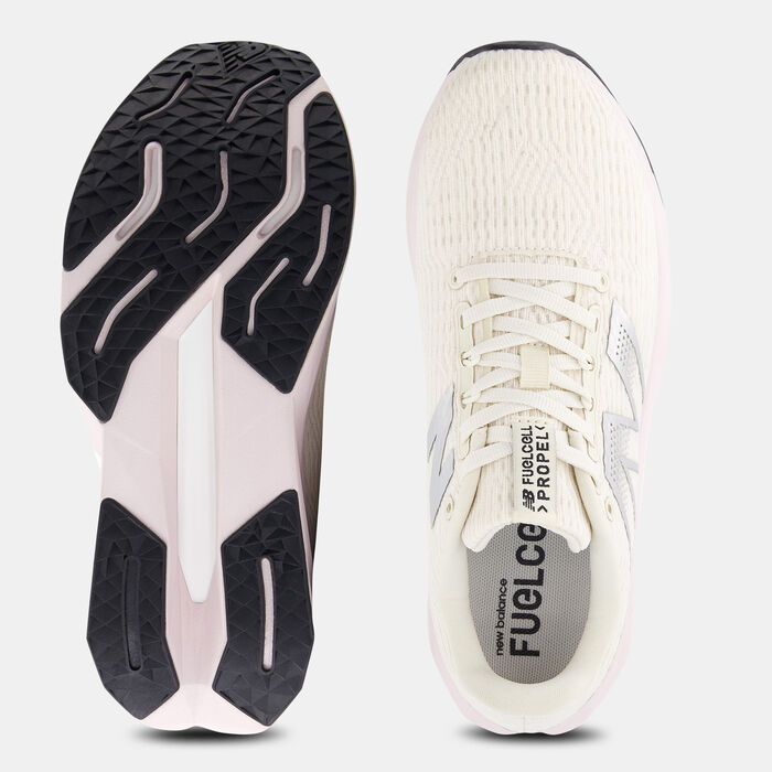 New Balance Women's FuelCell Propel v5 Running Shoes Beige New Balance Women's FuelCell Propel v5 Running Shoes Beige image number 4