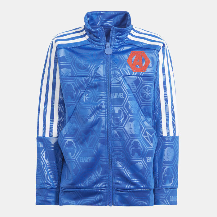 adidas Kids' x Marvel Avengers Track Jacket Blue image number 0