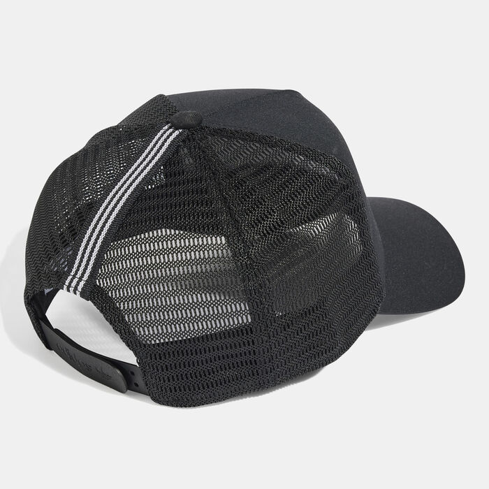 adidas Adicolor Classic Curved Trucker Cap Black adidas Adicolor Classic Curved Trucker Cap Black image number 1