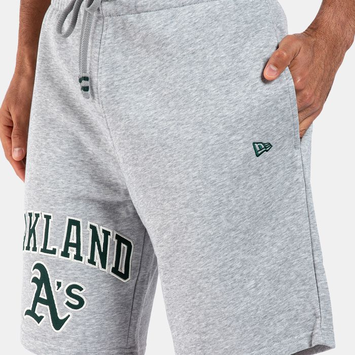 New Era Men's MLB Oakland Athletics Lifestyle Shorts Grey New Era Men's MLB Oakland Athletics Lifestyle Shorts Grey image number 3
