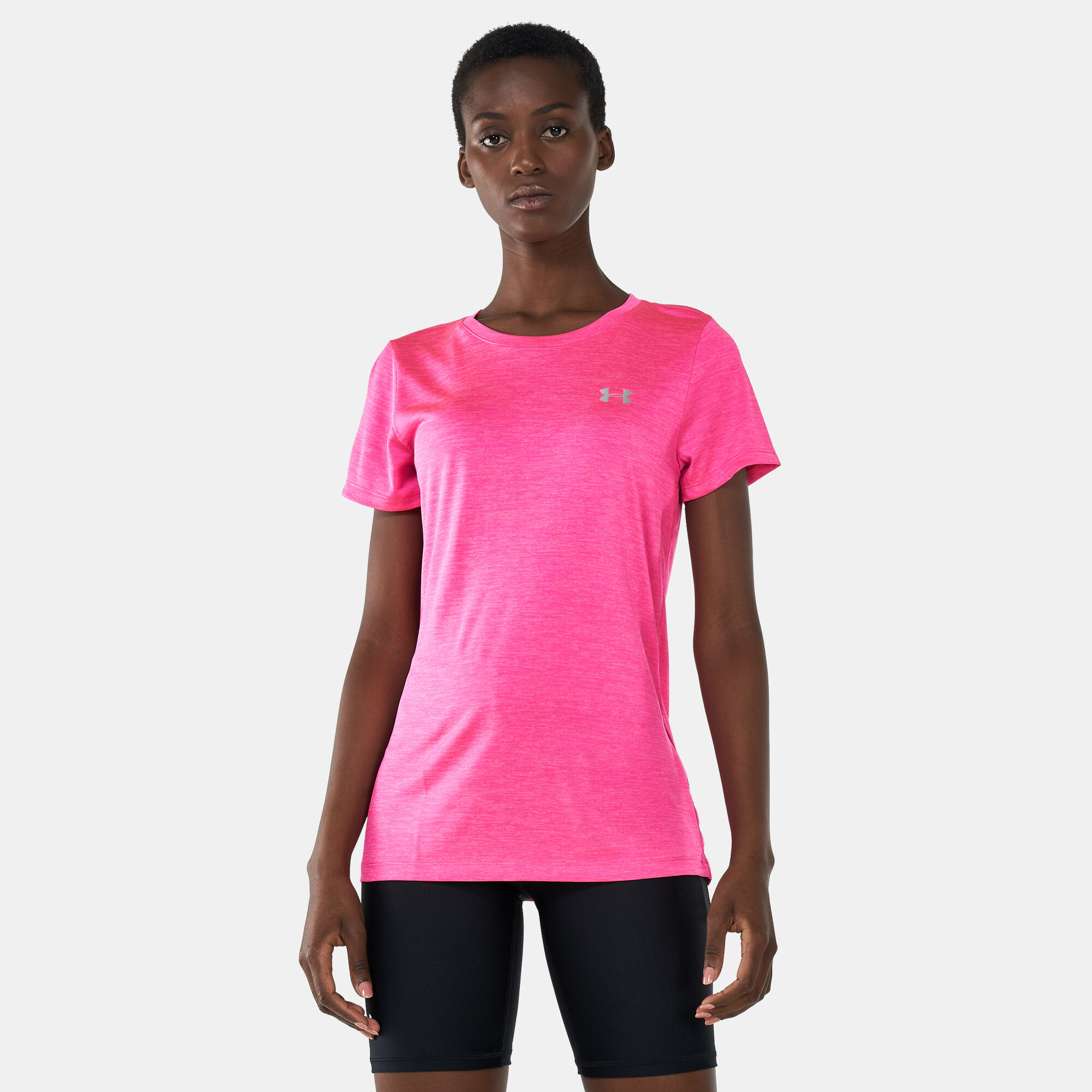Buy Under Armour Women s UA Tech Twist Training T Shirt Pink in