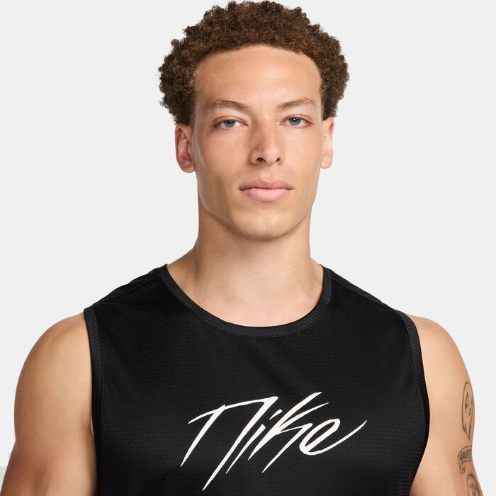 Nike Men's Icon Dri-FIT Basketball Jersey Black image number 3