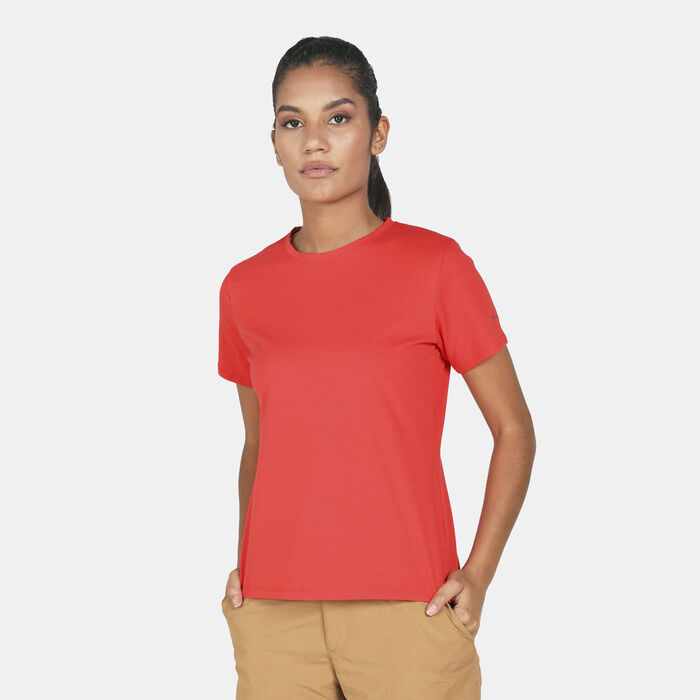 Columbia Women's Sun Trek Graphic T-Shirt Orange image number 0