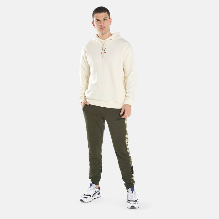 PUMA Men's Essentials+ Camo Sweatpants Green PUMA Men's Essentials+ Camo Sweatpants Green image number 2