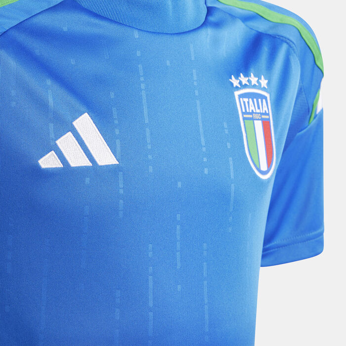 adidas Kids' Italy Replica Home Football Jersey - 2024 Blue image number 2