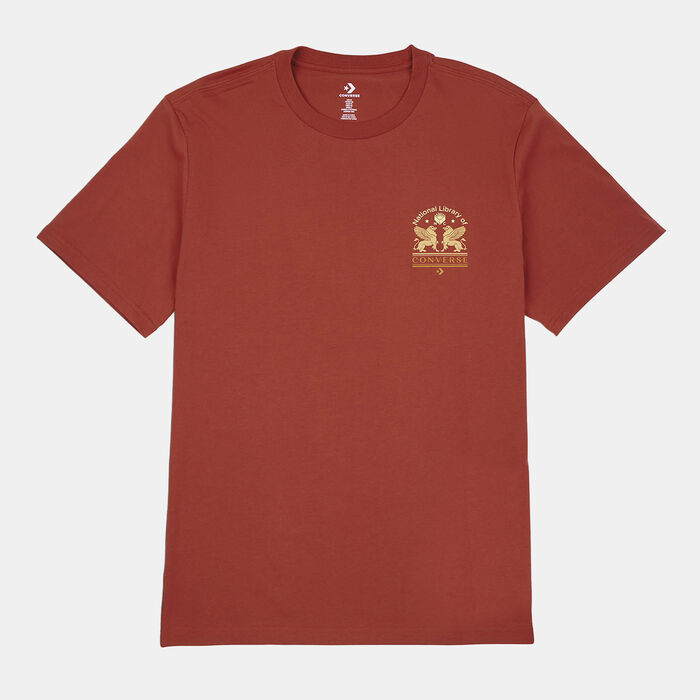 Converse Men's Star Chevron Literature T-Shirt Red image number 0