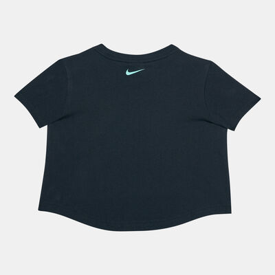 Nike Kids' Sportswear Cropped T-Shirt (Older Kids) Black