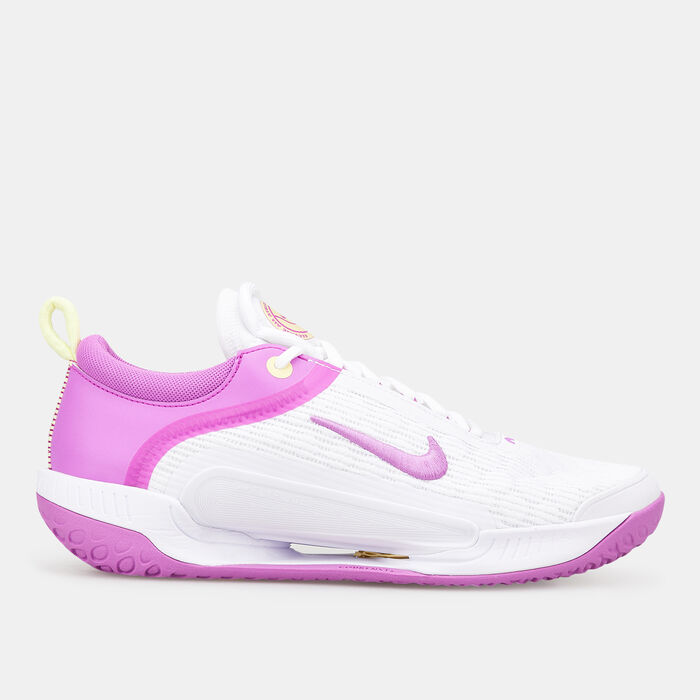 Nike Women's Court Air Zoom NXT Hard Court Tennis Shoe White image number 0