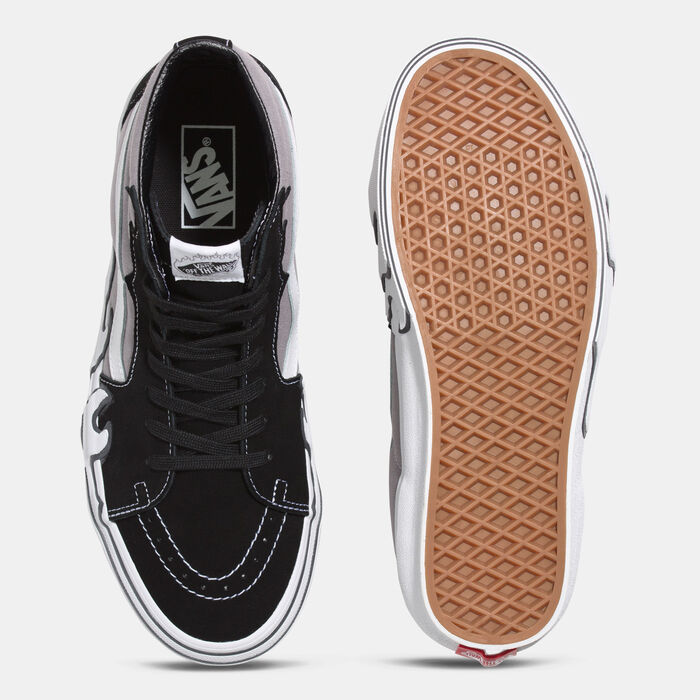 Vans Sk8-Hi Flame Unisex Shoes Grey image number 3