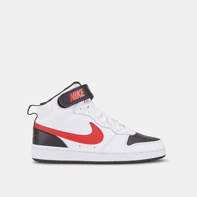 Nike Kids' Court Borough Mid 2 Shoes White Nike Kids' Court Borough Mid 2 Shoes White
