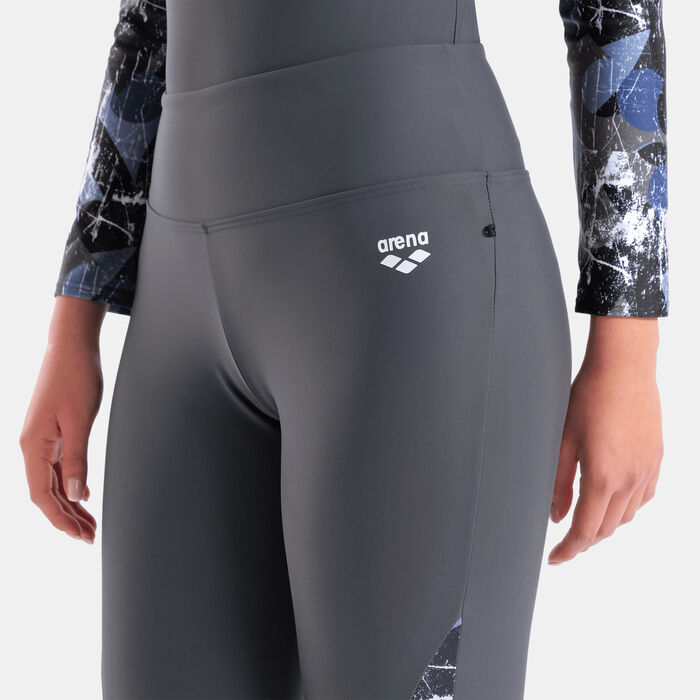 Arena Women's Modesty Swimming Leggings Multi-Color Arena Women's Modesty Swimming Leggings Multi-Color image number 3