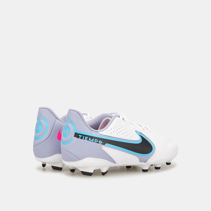 Nike Kids' Tiempo Legend 9 Academy Firm Ground Football Shoe White image number 3