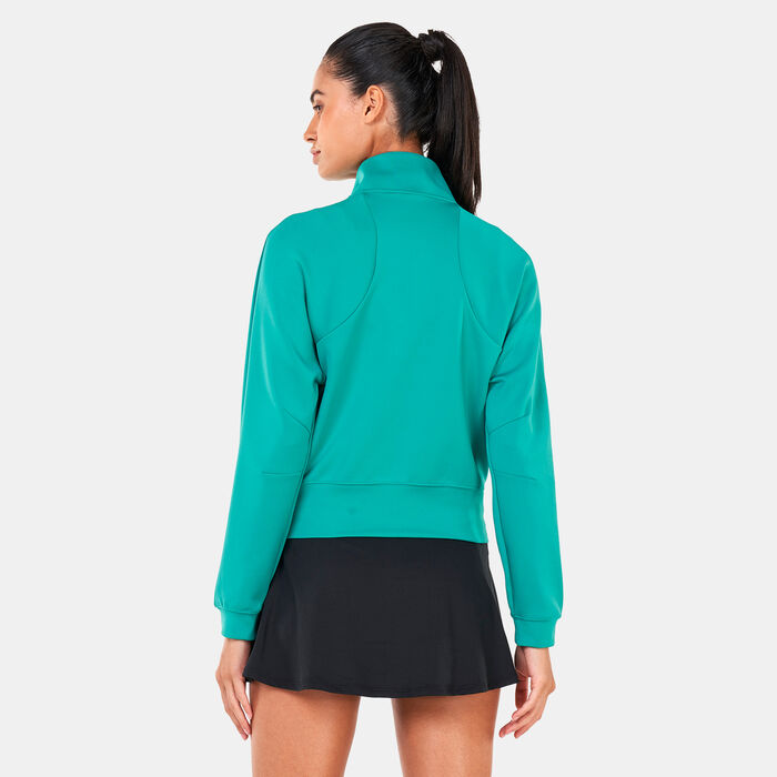 Nike Women's Court Dri-FIT Heritage Full Zip Jacket Green image number 1