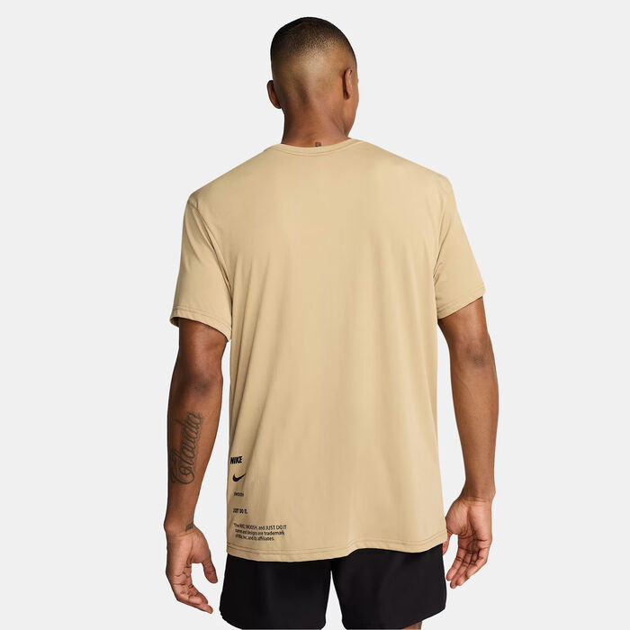 Nike Swim Men's Hydroguard Swimming Top Brown Nike Swim Men's Hydroguard Swimming Top Brown image number 1