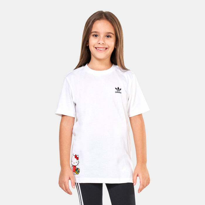 adidas Originals Kids' Originals x Hello Kitty T-Shirt White adidas Originals Kids' Originals x Hello Kitty T-Shirt White image number 0
