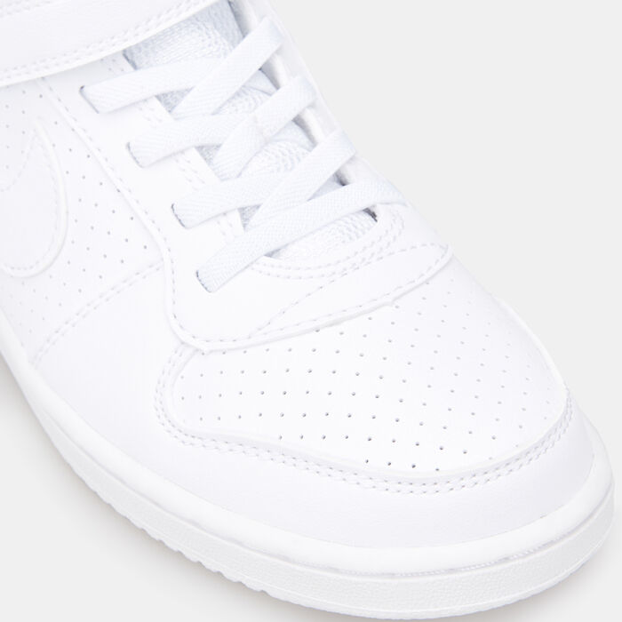 Nike Kids' Court Borough Low Basketball Shoe White Nike Kids' Court Borough Low Basketball Shoe White image number 4