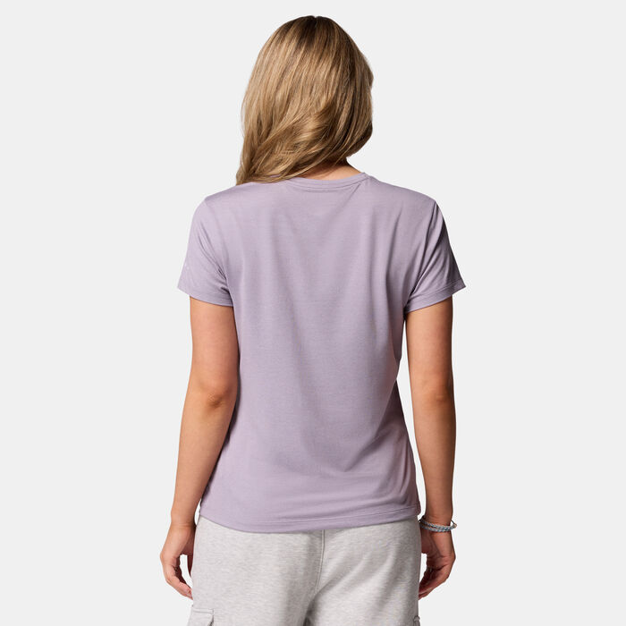 Columbia Women's Sloan Ridge Technical Hiking T-Shirt Purple Columbia Women's Sloan Ridge Technical Hiking T-Shirt Purple image number 1