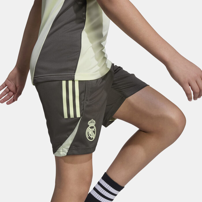 adidas Kids' Real Madrid Tiro 25 Competition Training Football Shorts Grey adidas Kids' Real Madrid Tiro 25 Competition Training Football Shorts Grey image number 3