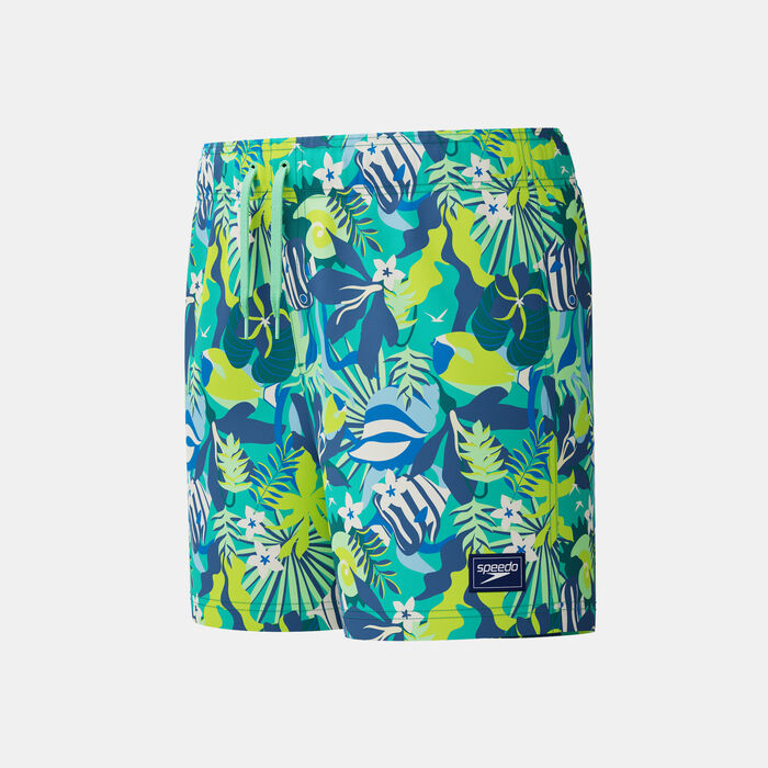 Speedo Kids' Digi Printed Swimming Shorts Green image number 3