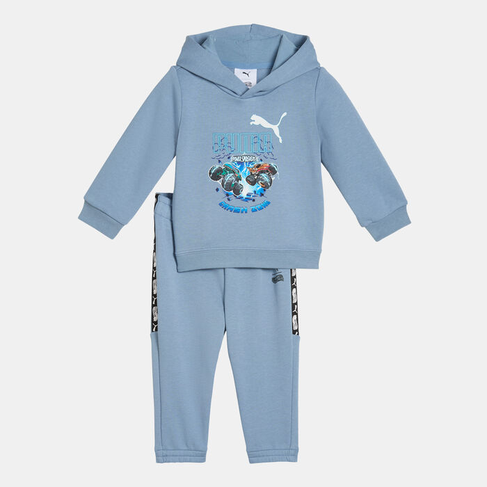 PUMA Kids' HOT WHEELS Minicats Hoodie and Sweatpants Set Blue PUMA Kids' HOT WHEELS Minicats Hoodie and Sweatpants Set Blue image number 0