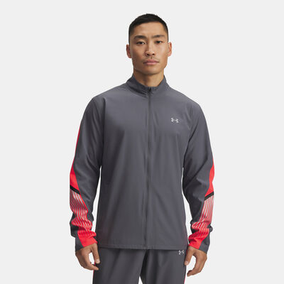 Under Armour Men's Velociti Storm Running Jacket Grey