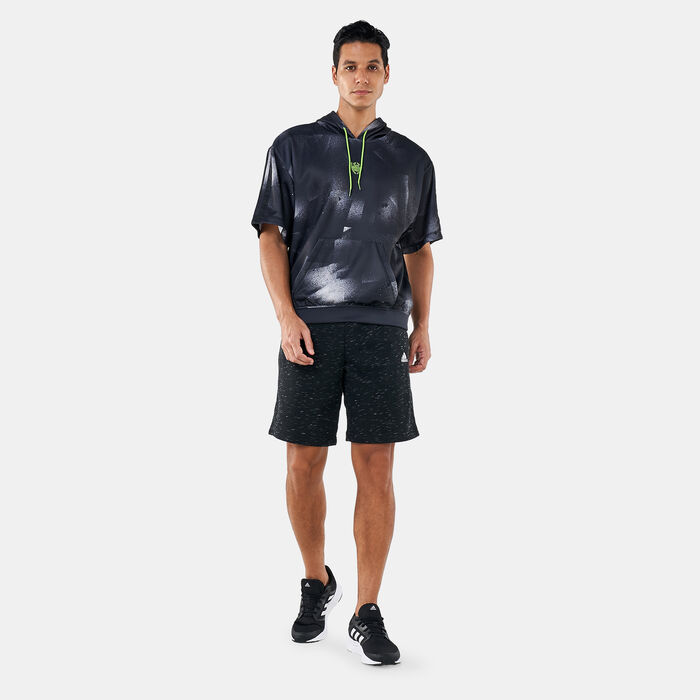 adidas Men's Donovan Mitchell Shooter Basketball Hoodie Black adidas Men's Donovan Mitchell Shooter Basketball Hoodie Black image number 2