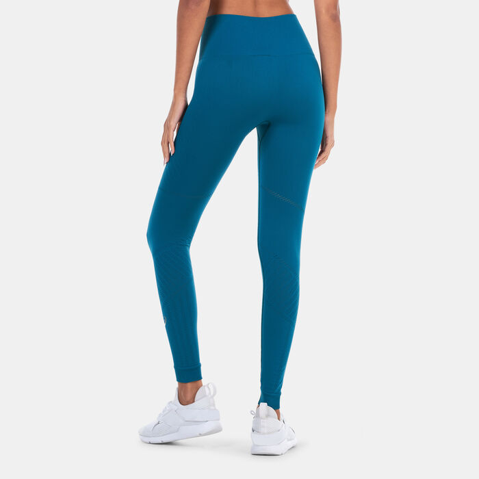 ASICS Women's Seamless Training Leggings Green ASICS Women's Seamless Training Leggings Green image number 1