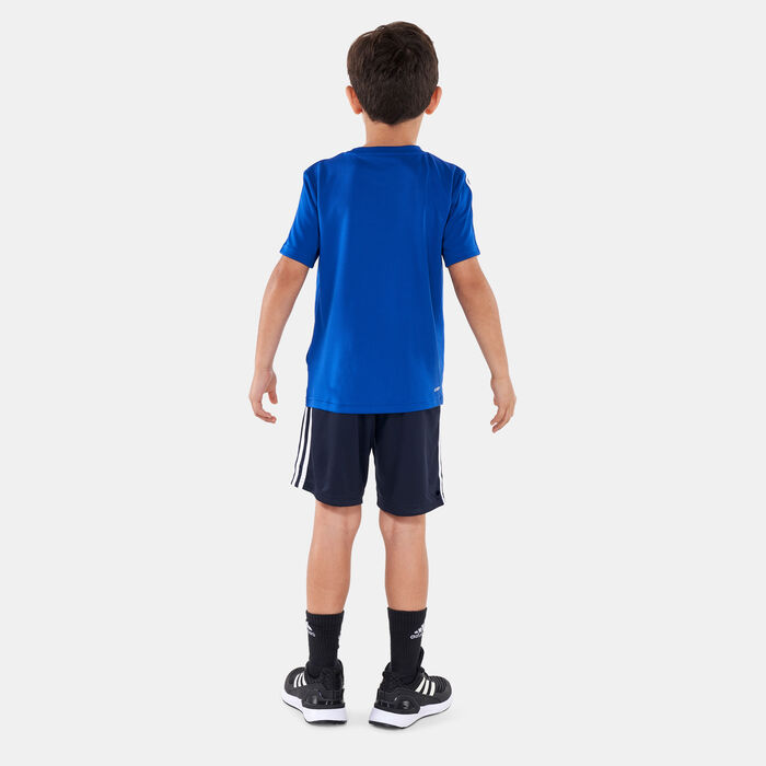 adidas Kids' Designed 2 Move T-Shirt and Shorts Set Blue image number 1