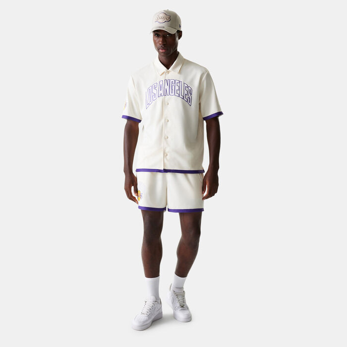 New Era Men's NBA LA Lakers Shirt White New Era Men's NBA LA Lakers Shirt White image number 2