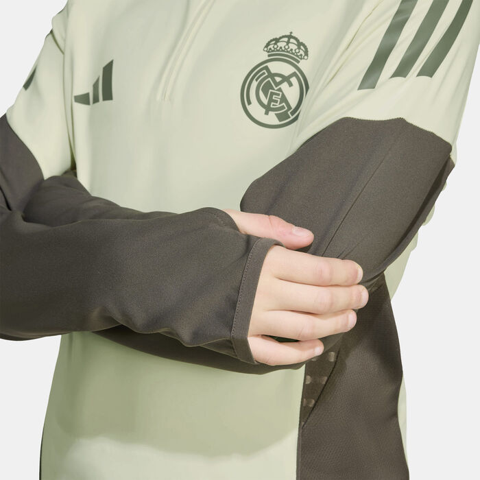 adidas Kids' Real Madrid Tiro 25 Competition Training Football Top Green adidas Kids' Real Madrid Tiro 25 Competition Training Football Top Green image number 3