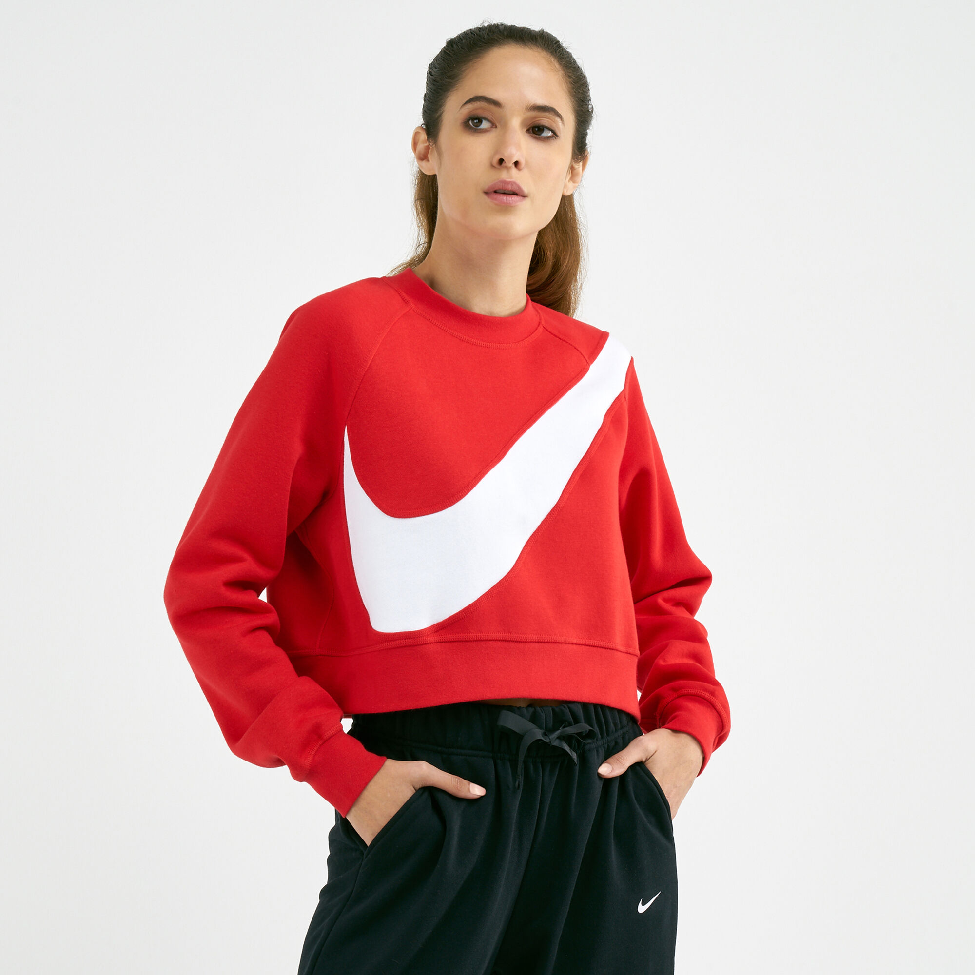 Nike swoosh store crew sweatshirt ladies
