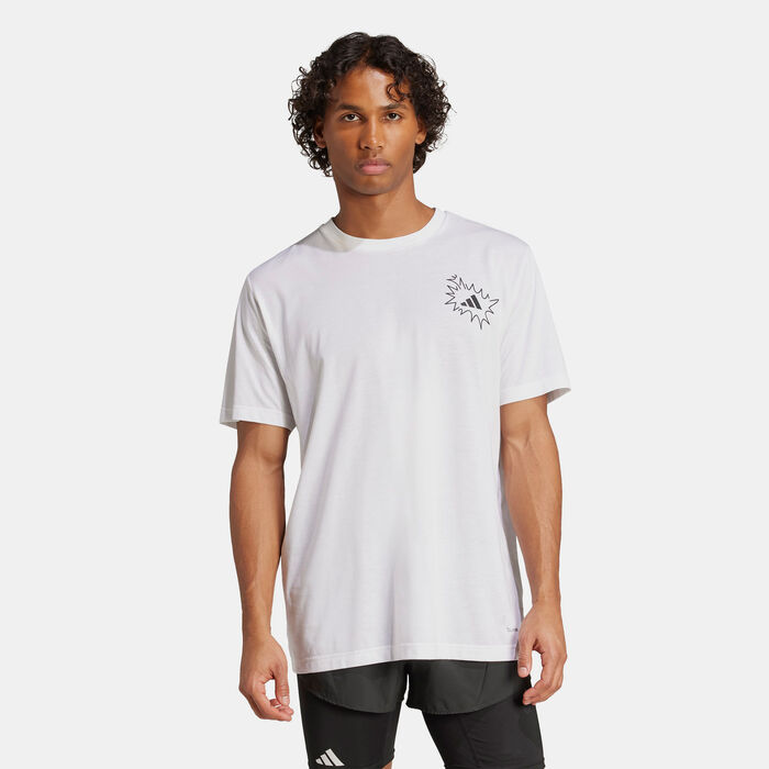 adidas Men's Running Chase The Runners High Graphic T-Shirt White adidas Men's Running Chase The Runners High Graphic T-Shirt White image number 0