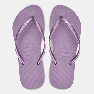 Havaianas Women's Spider Black Slim Crystal SW II Flip Flops Purple Havaianas Women's Spider Black Slim Crystal SW II Flip Flops Purple