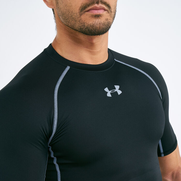 Buy Under Armour Men's HeatGear® Armour Compression T-Shirt Black in KSA  -SSS