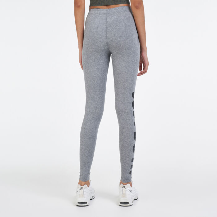 Nike Women's Leg-a-See Leggings CJ2297 Grey Black 063 Cotton NWOT Size XS