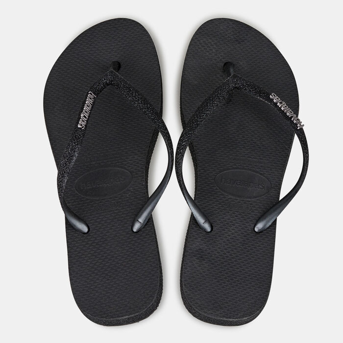 Havaianas Women's Slim Flatform Sparkle Flip Flops Grey Havaianas Women's Slim Flatform Sparkle Flip Flops Grey image number 0