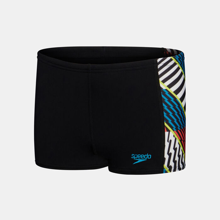 Speedo Kids' Digital Panel Swimming Shorts Black Speedo Kids' Digital Panel Swimming Shorts Black image number 0