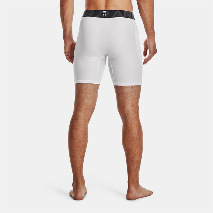 Under Armour Men's HeatGear® Armour Compression Shorts White Under Armour Men's HeatGear® Armour Compression Shorts White image number 1