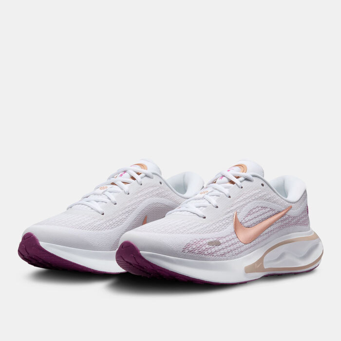 Nike Women's Journey Run Road Running Shoes White Nike Women's Journey Run Road Running Shoes White image number 1