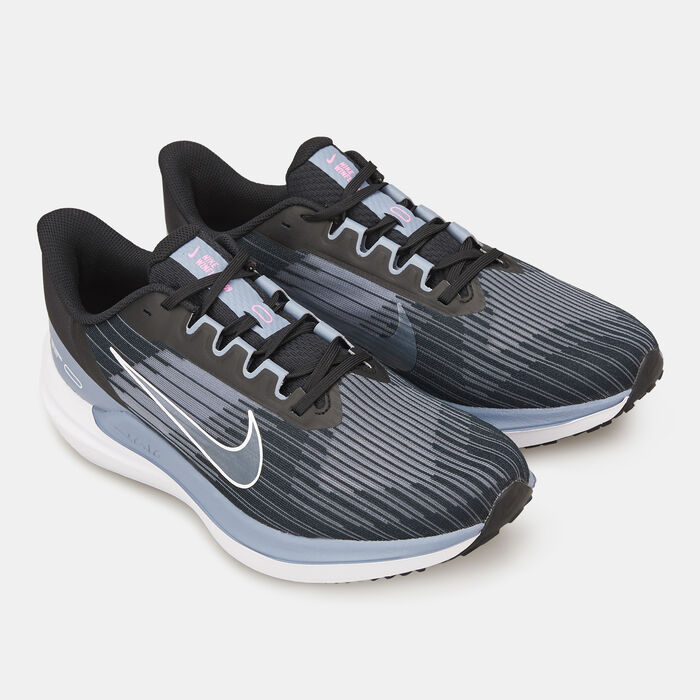 Nike Men's Air Winflo 9 Road Running Shoe Grey image number 2