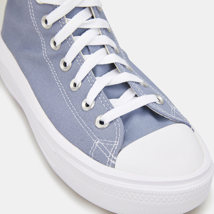 Converse Women's Chuck Taylor All Star Move Shoes Blue Converse Women's Chuck Taylor All Star Move Shoes Blue image number 5