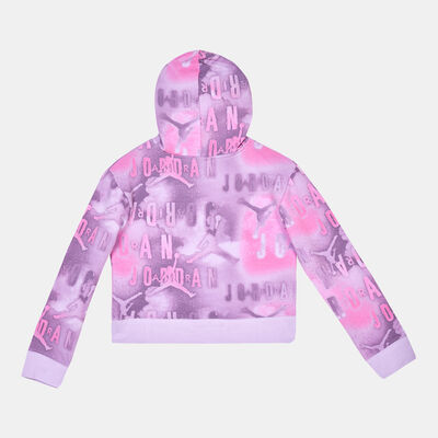 Jordan Kids' Essentials Printed Boxy Pullover Hoodie (Older Kids) Purple Jordan Kids' Essentials Printed Boxy Pullover Hoodie (Older Kids) Purple