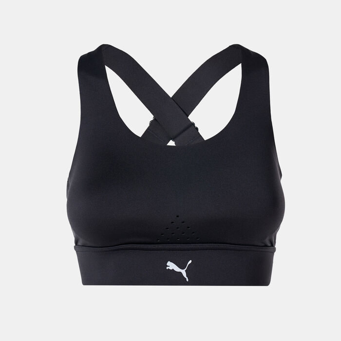 PUMA Women's PWRbreathe Running Sports Bra Black PUMA Women's PWRbreathe Running Sports Bra Black image number 0