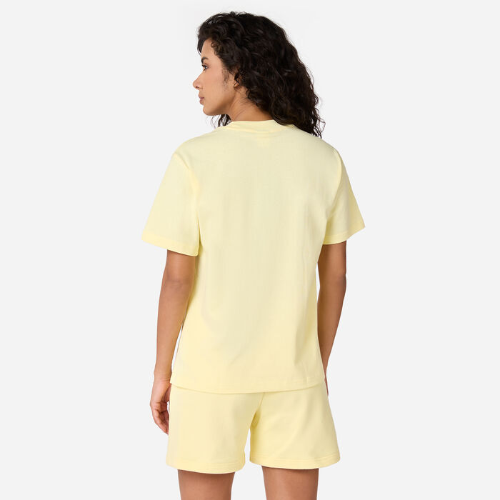 New Balance Women's Athletics Jersey T-Shirt yellow New Balance Women's Athletics Jersey T-Shirt yellow image number 1